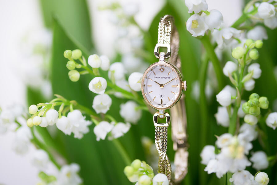 muguet surrounded with lily of the valley